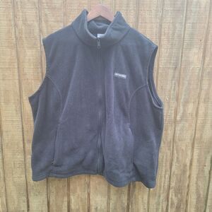 Columbia Dark Gray Charcoal Vest Full Zip Mens Size 3X